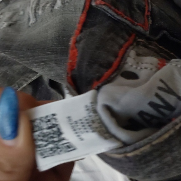 TRUE RELIGION RICKY RELAXED STRAIGHT JEANS SIZE 36 X 28 1/2 INSEAM FADED BLUE,RE - Picture 6 of 9